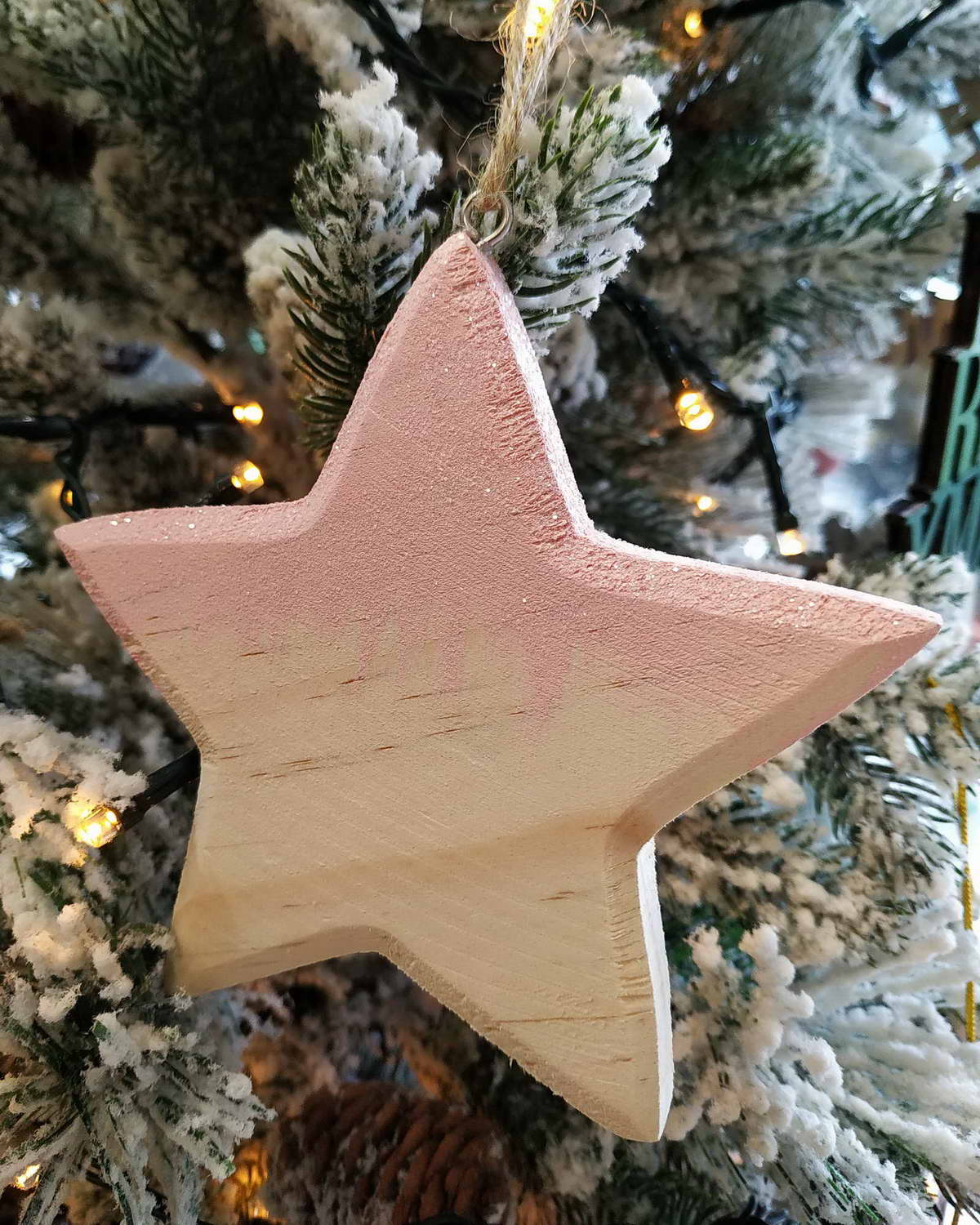Στολίδι Wooden Star