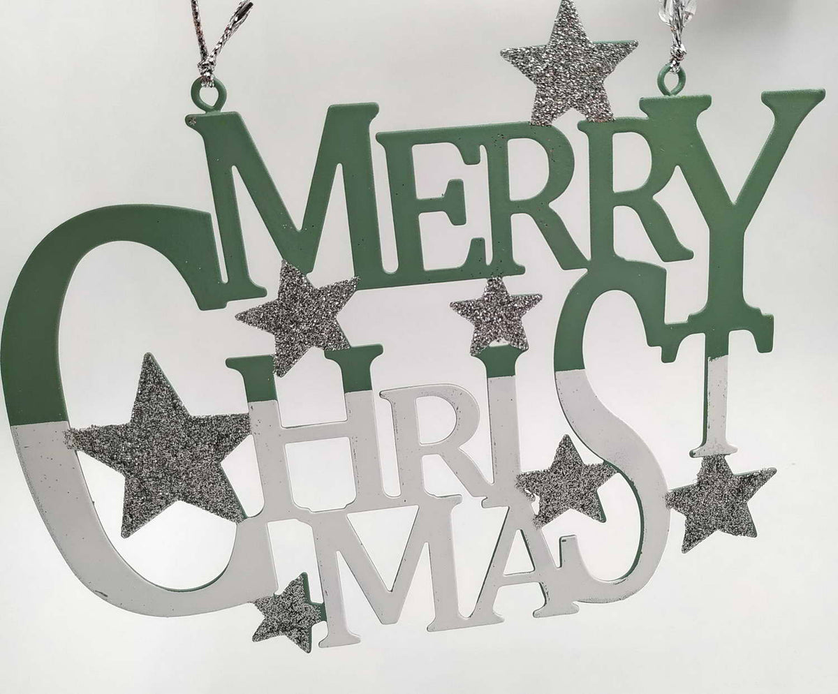 Μεταλλικό Στολίδι Merry Christmas