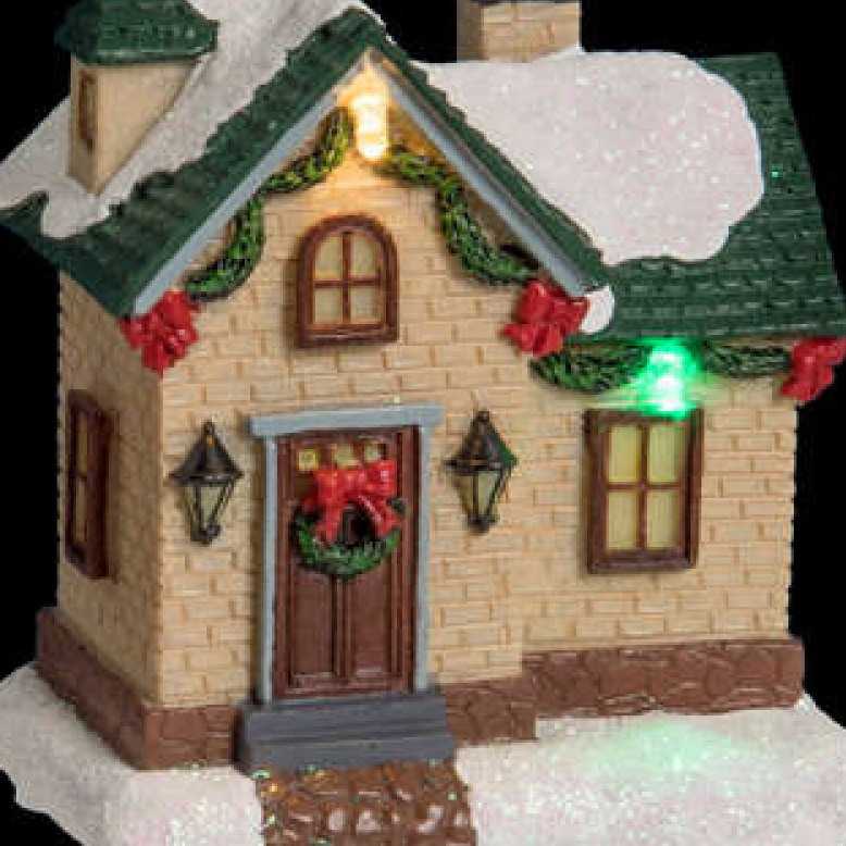 Σπιτάκι στο χριστουγεννιάτικο χωριό (φωτιζόμενο)