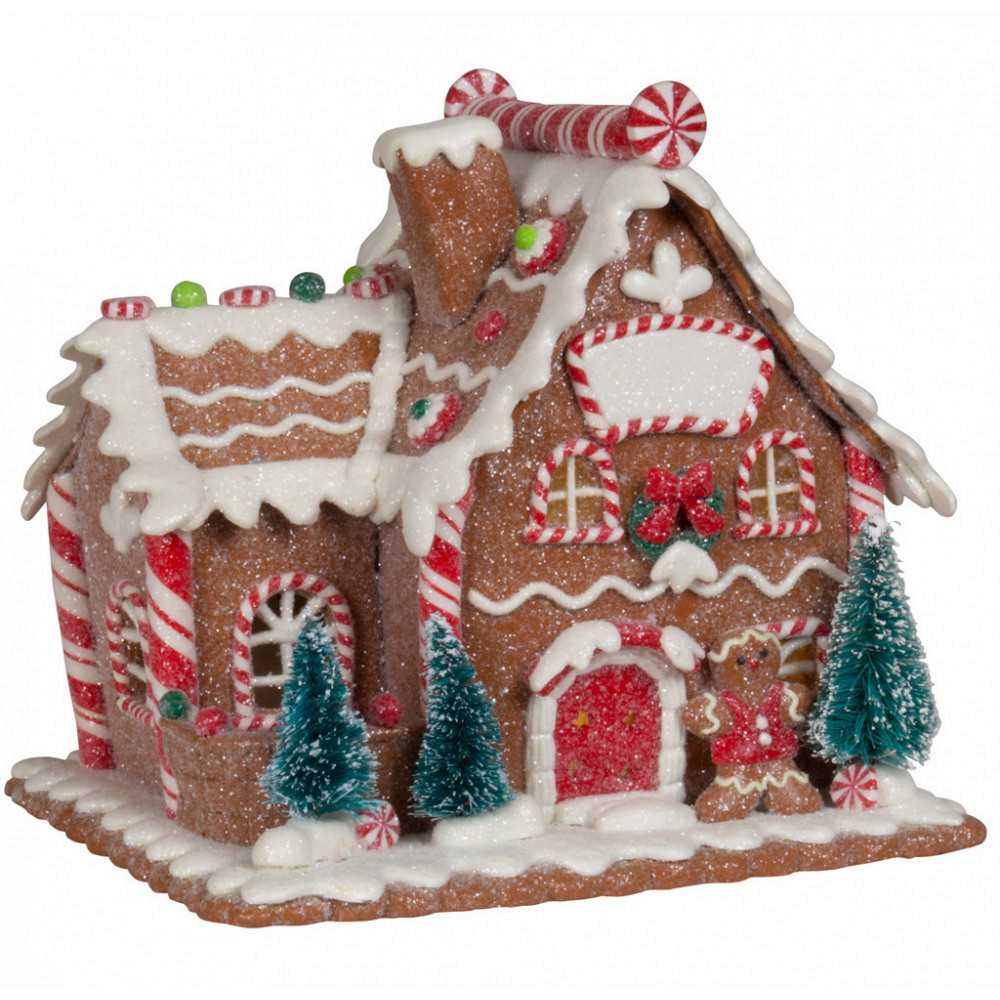 Χριστουγεννιάτικο φωτιζόμενο σπιτάκι Gingerbread