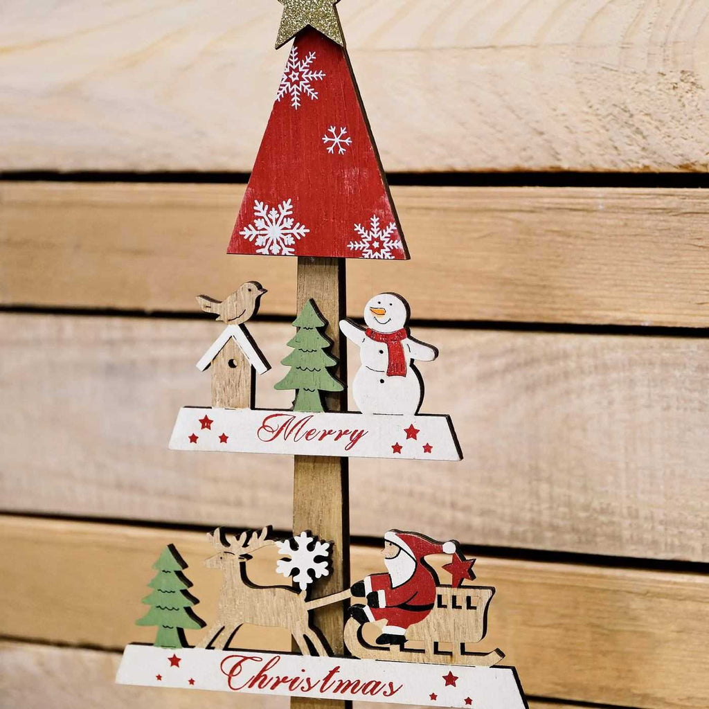 Ξύλινο δεντράκι Merry Christmas