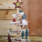 Ξύλινο δεντράκι Merry Christmas