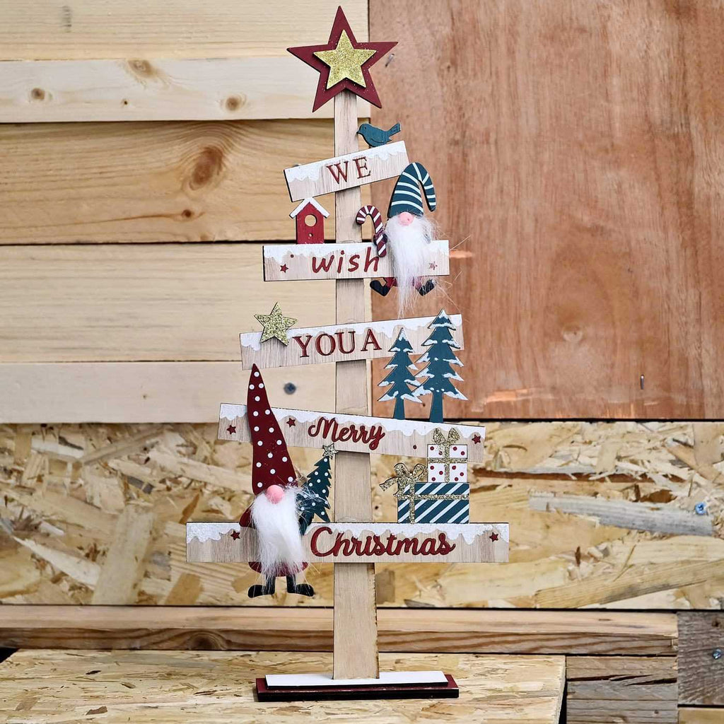 Ξύλινο δεντράκι Merry Christmas