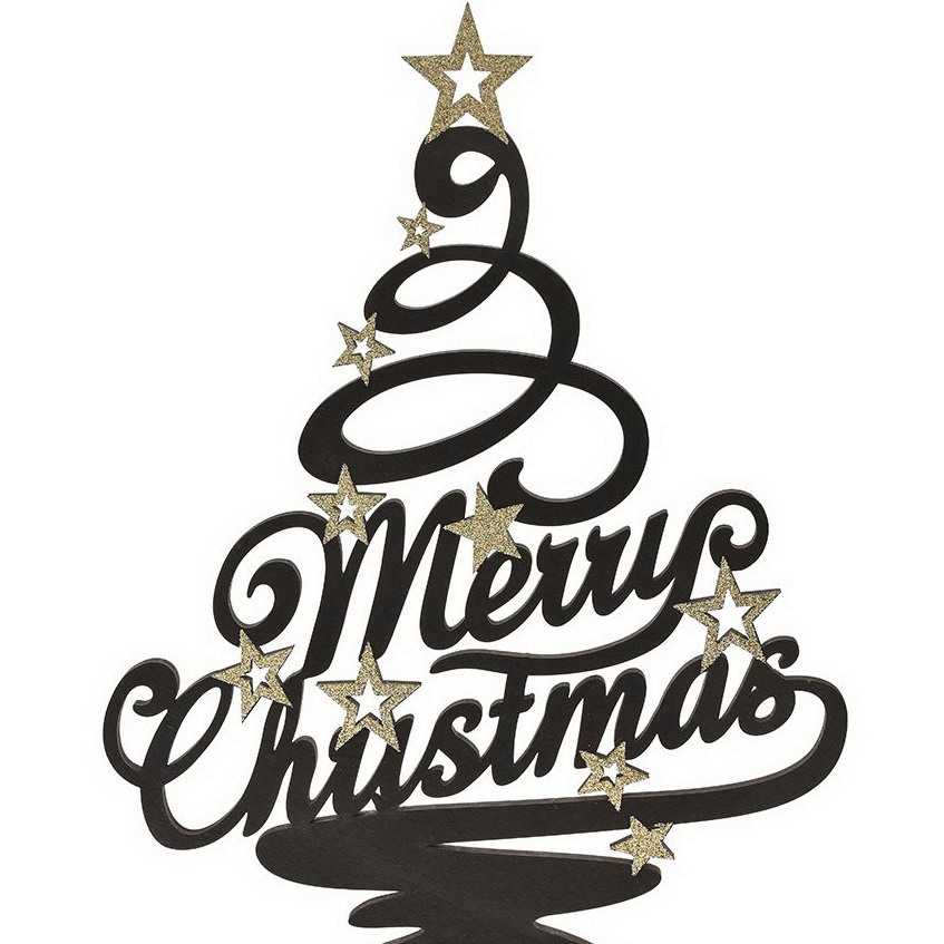 Ξύλινο δεντράκι Merry Christmas