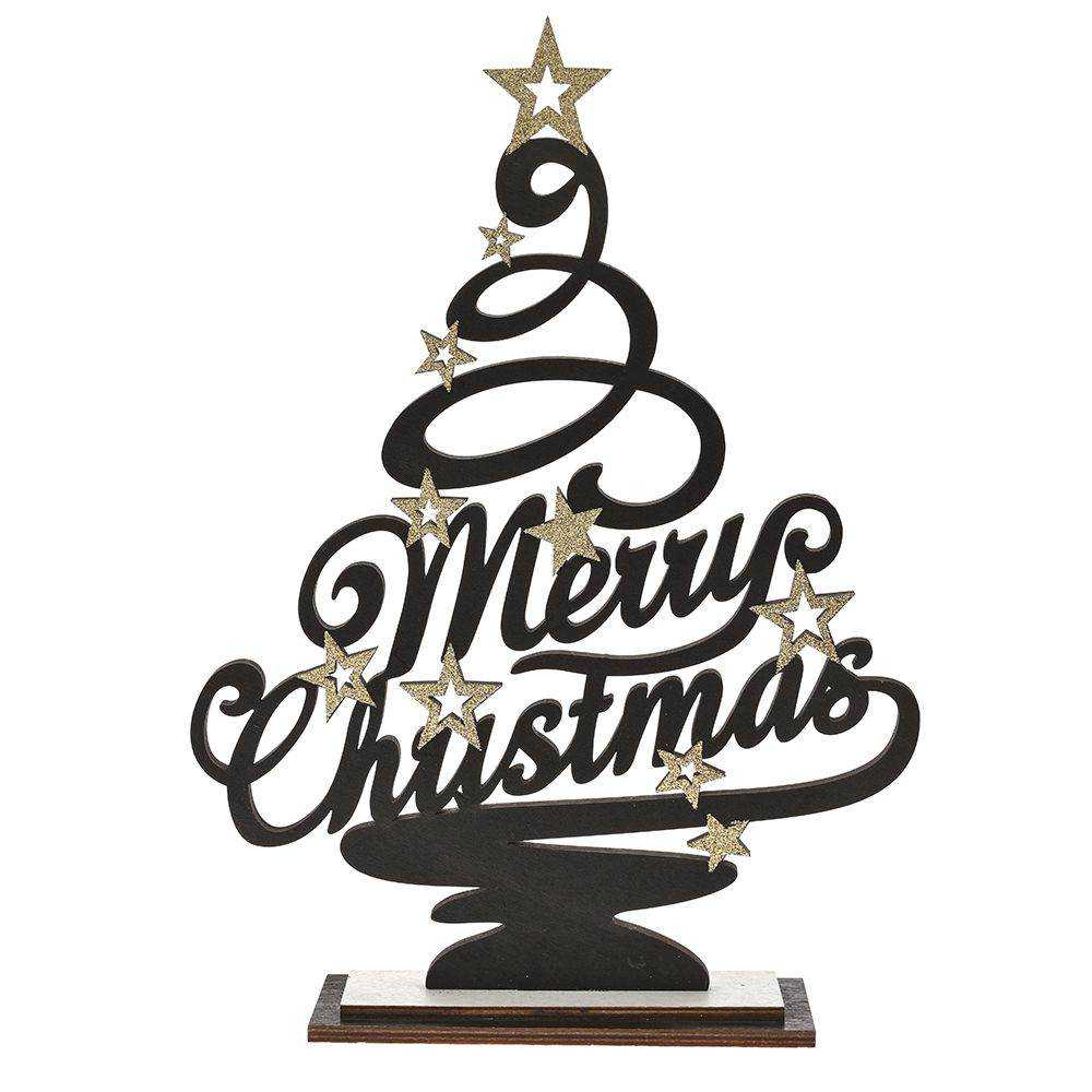 Ξύλινο δεντράκι Merry Christmas