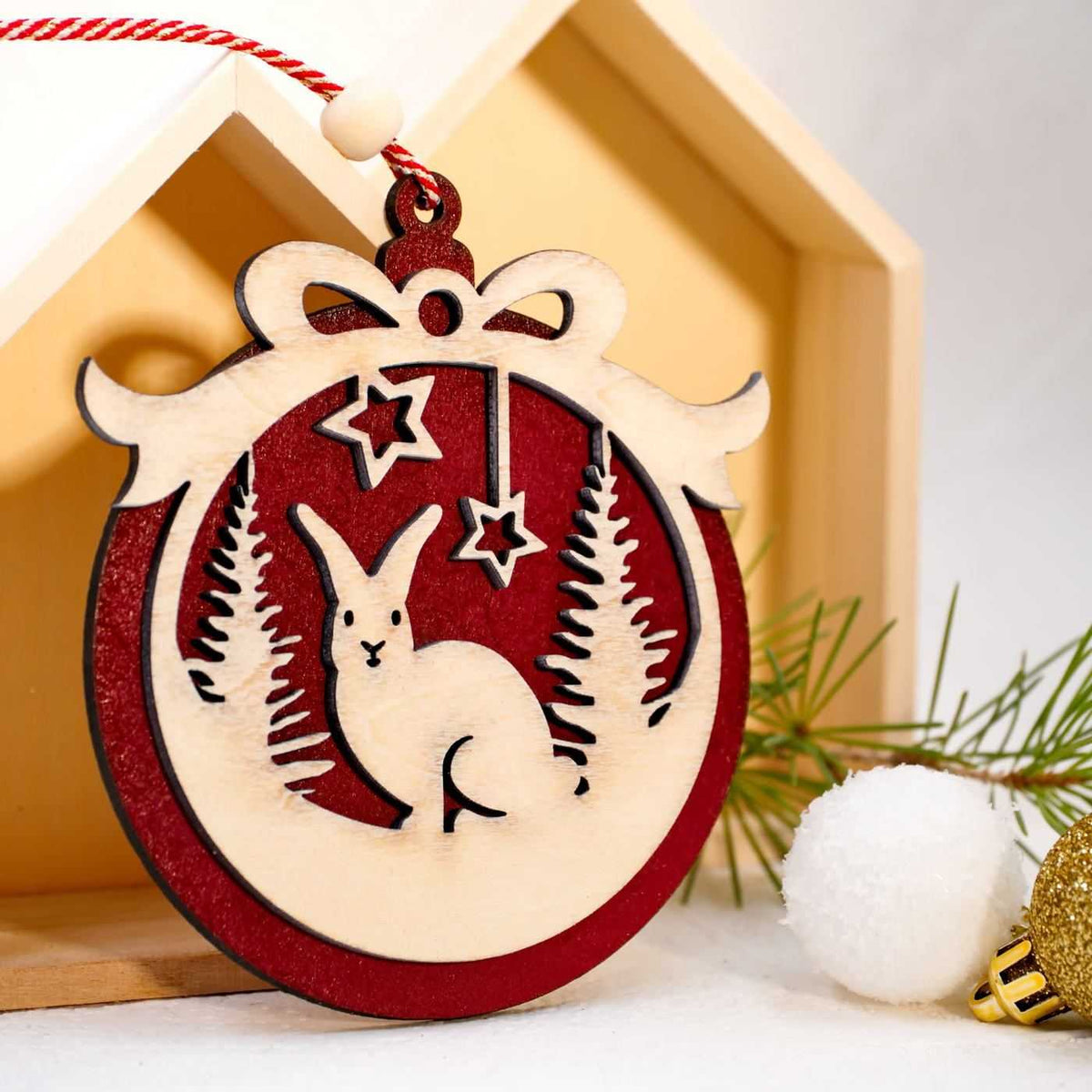 Χριστουγεννιάτικο Στολίδι Rabbit Bauble
