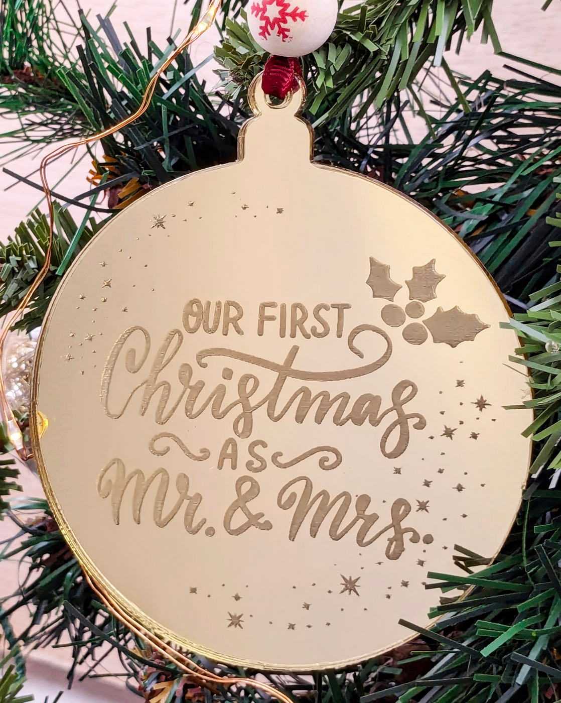 Στολίδι Our First Christmas Αs Mr & Mrs