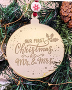 Στολίδι Our First Christmas Αs Mr & Mrs