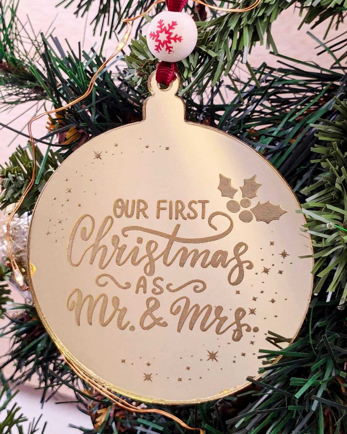 Στολίδι Our First Christmas Αs Mr & Mrs