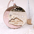Στολίδι “My First Christmas” για Κορίτσι – Σελήνη & Συννεφάκι