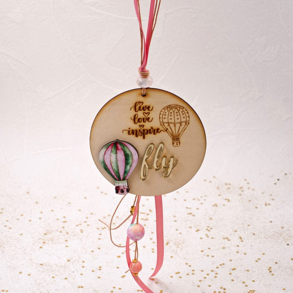 Γούρι Air-balloon για Νεογέννητο Κορίτσι