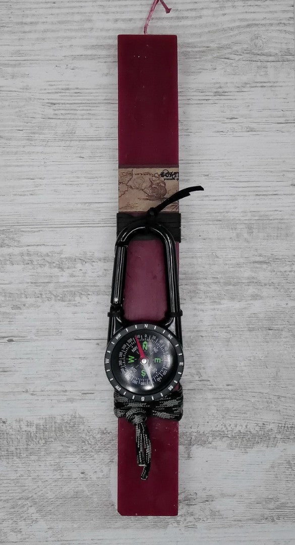 Λαμπάδα με Mπρελόκ Compass Hook