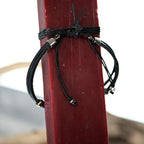 Ανδρική λαμπάδα με δερμάτινο βραχιόλι