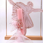 Σετ λαμπάδα με διακοσμητικό Μπαλαρίνα