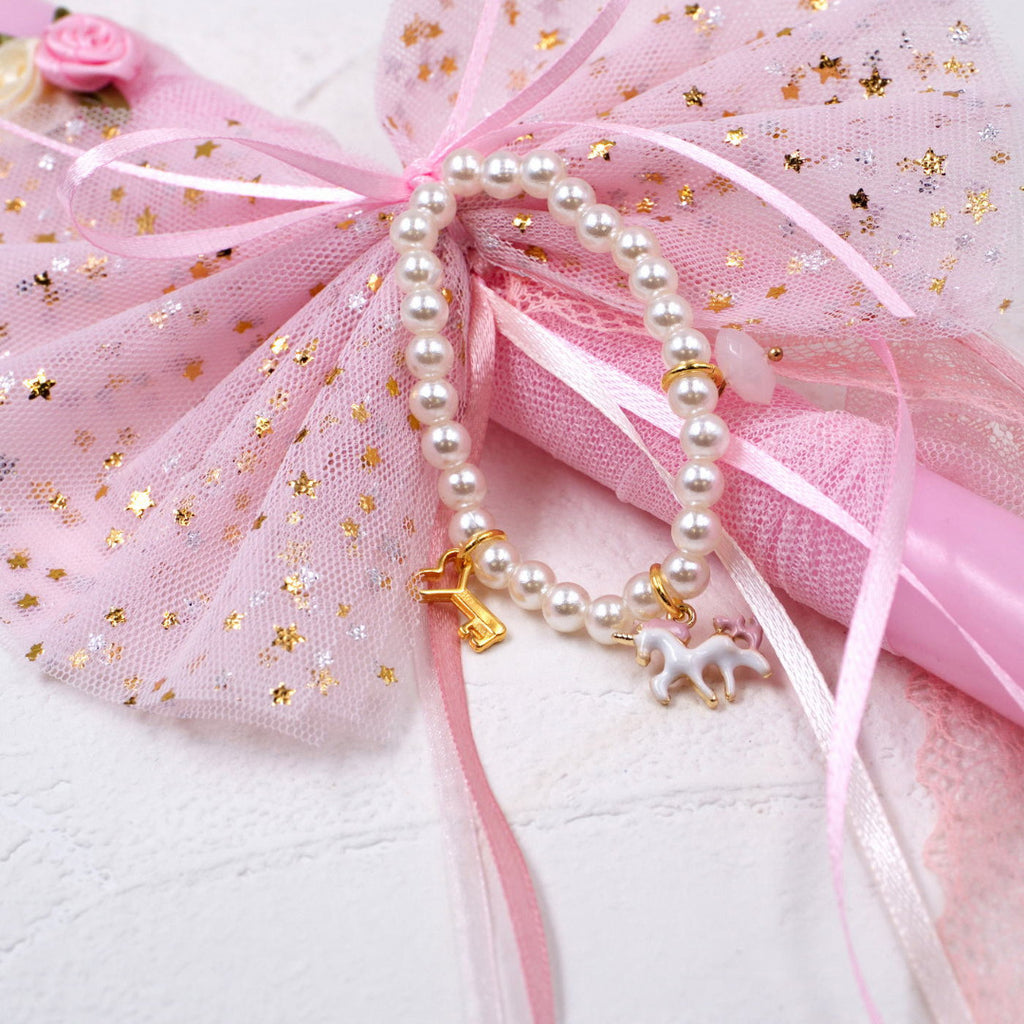 Λαμπάδα Unicorn Pearl Bracelet
