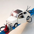 Λαμπάδα με Aυτοκίνητο Fiat 500 για Αγόρια