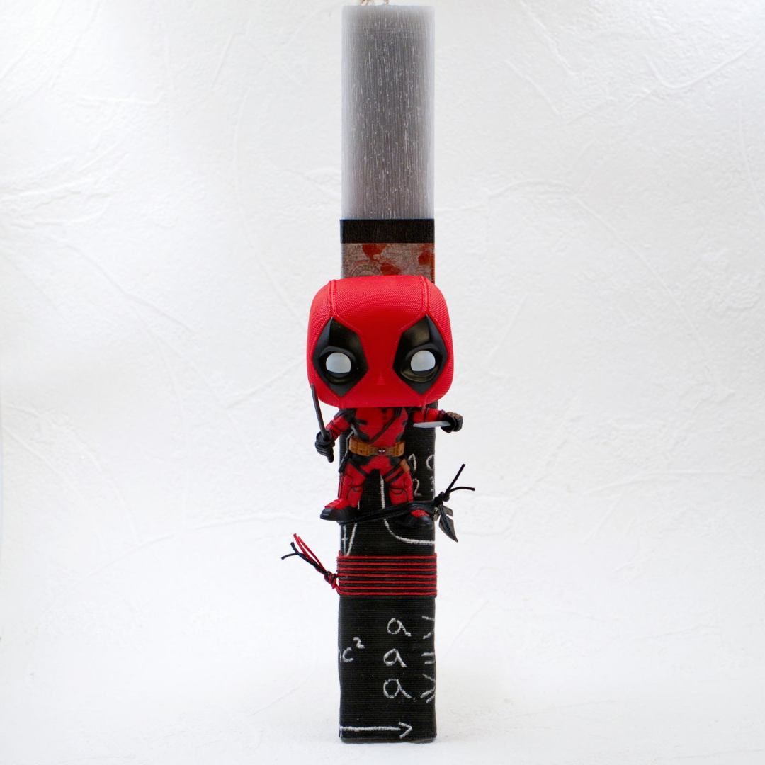 Λαμπάδα με φιγούρα Deadpool