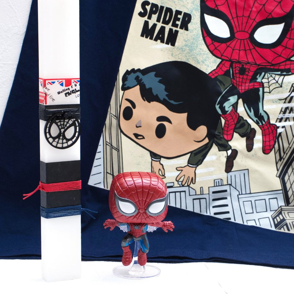 Λαμπάδα με φιγούρα και t-shirt Spiderman