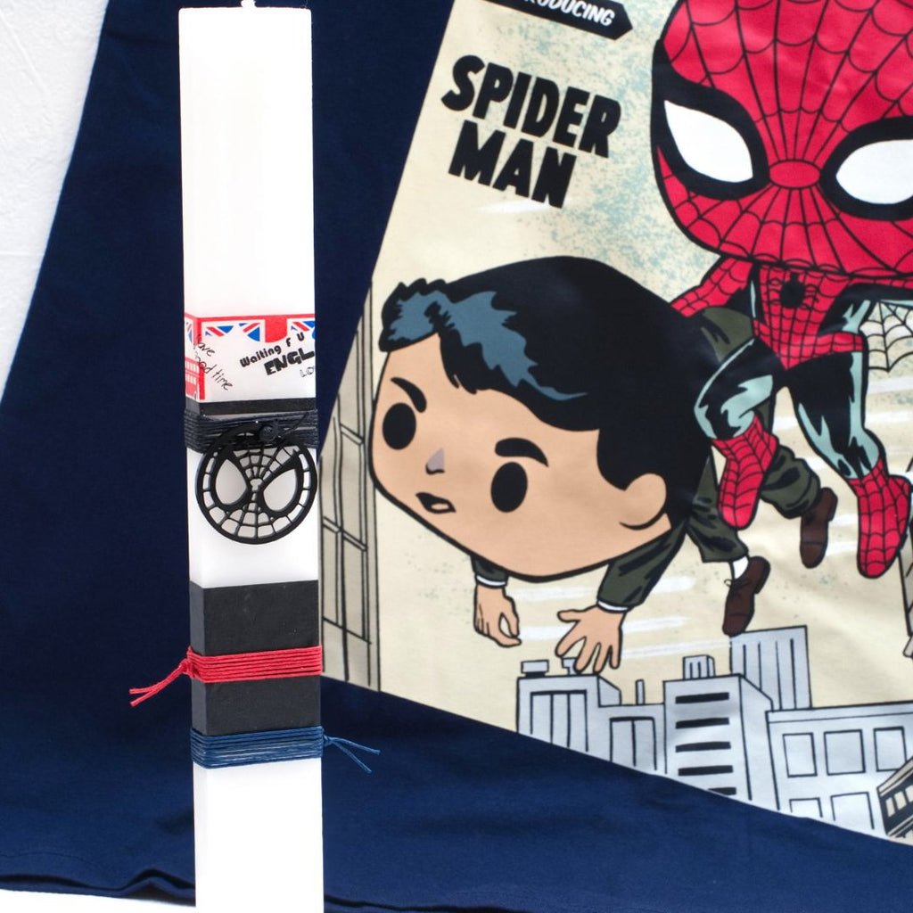 Λαμπάδα με φιγούρα και t-shirt Spiderman