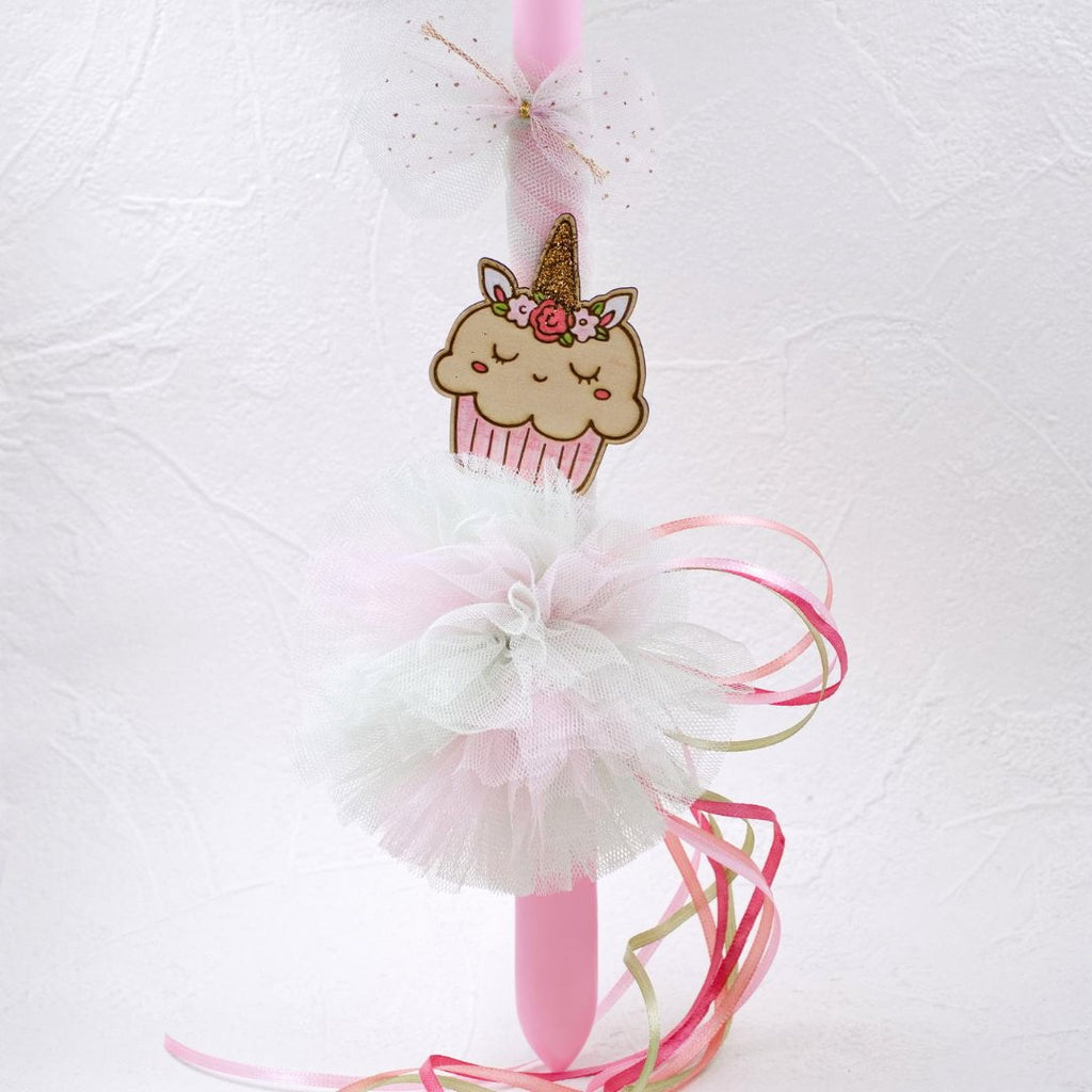 Κοριτσίστικη Λαμπάδα Cupcake