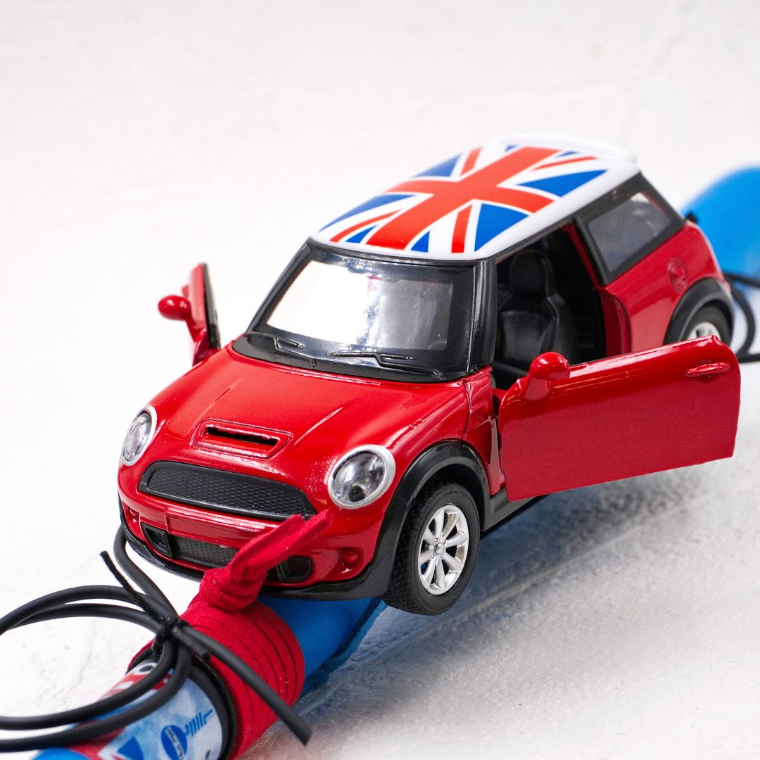 Λαμπάδα με Αυτοκίνητο Mini Cooper Κόκκινο
