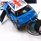 Λαμπάδα με Αυτοκίνητο Mini Cooper Μπλε