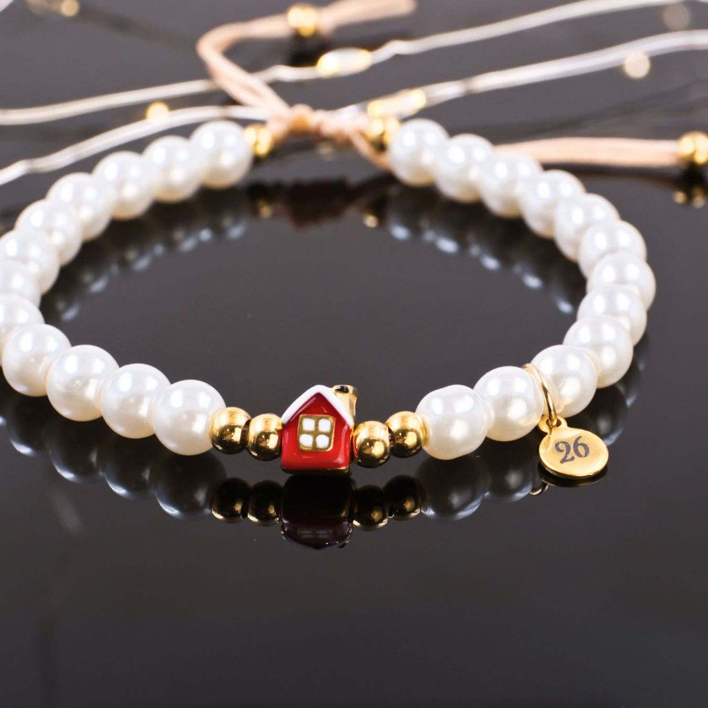 Stainless Steel Jewelry: Βραχιόλι - Γούρι Πέρλες