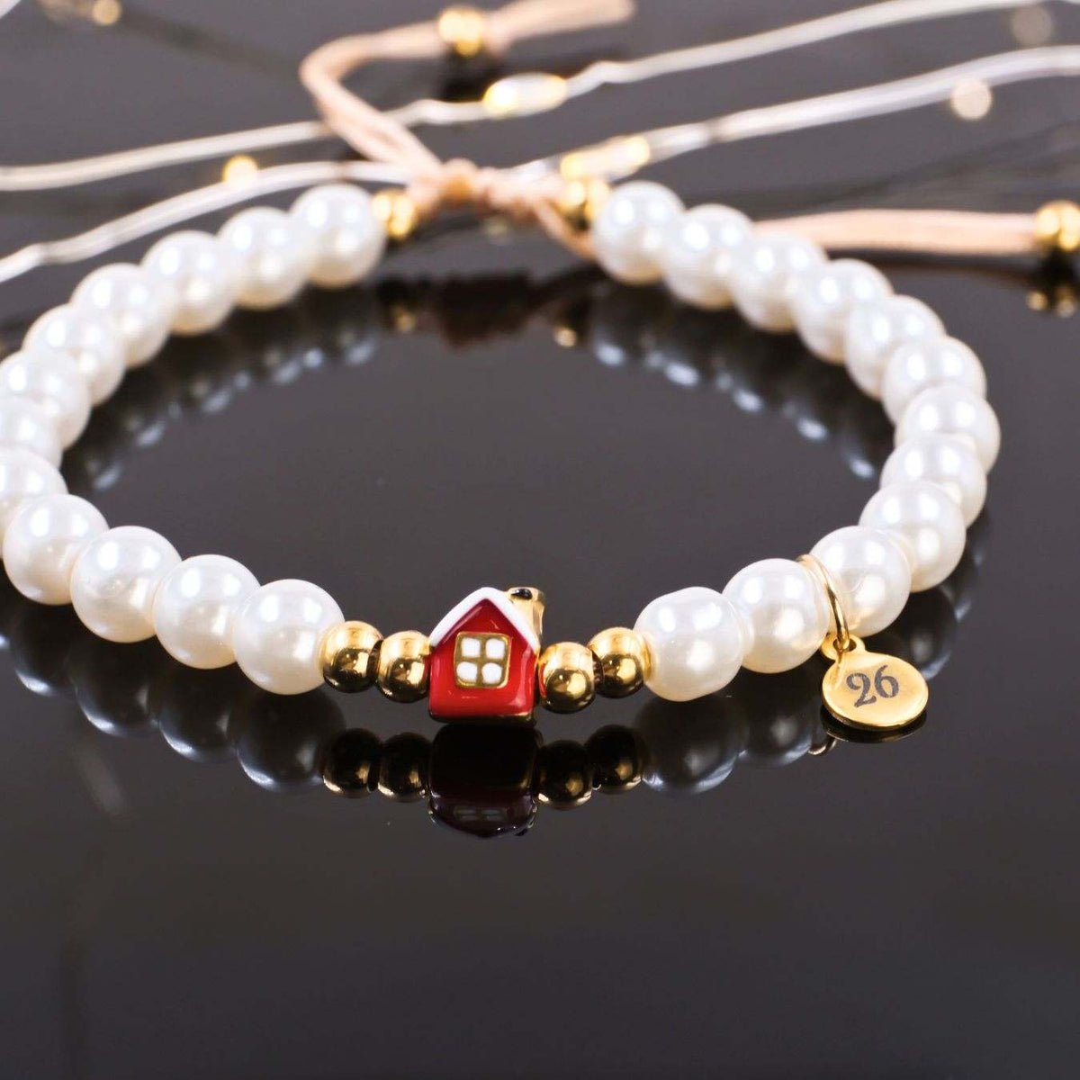 Stainless Steel Jewelry: Βραχιόλι - Γούρι Πέρλες