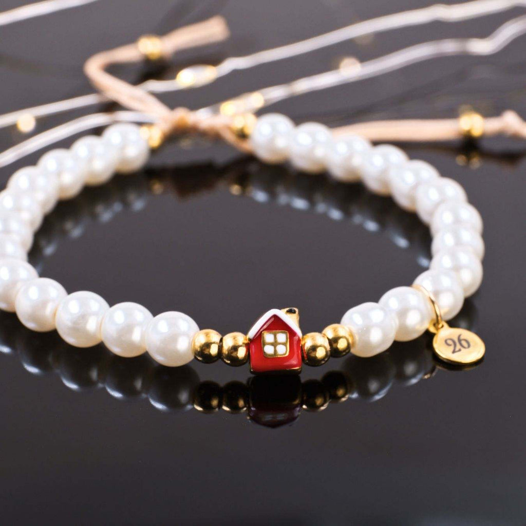 Stainless Steel Jewelry: Βραχιόλι - Γούρι Πέρλες