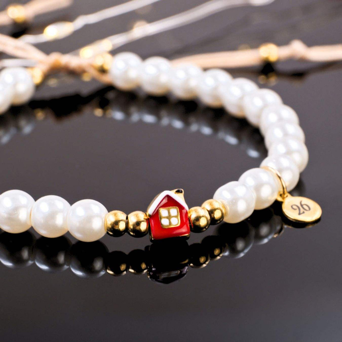 Stainless Steel Jewelry: Βραχιόλι - Γούρι Πέρλες